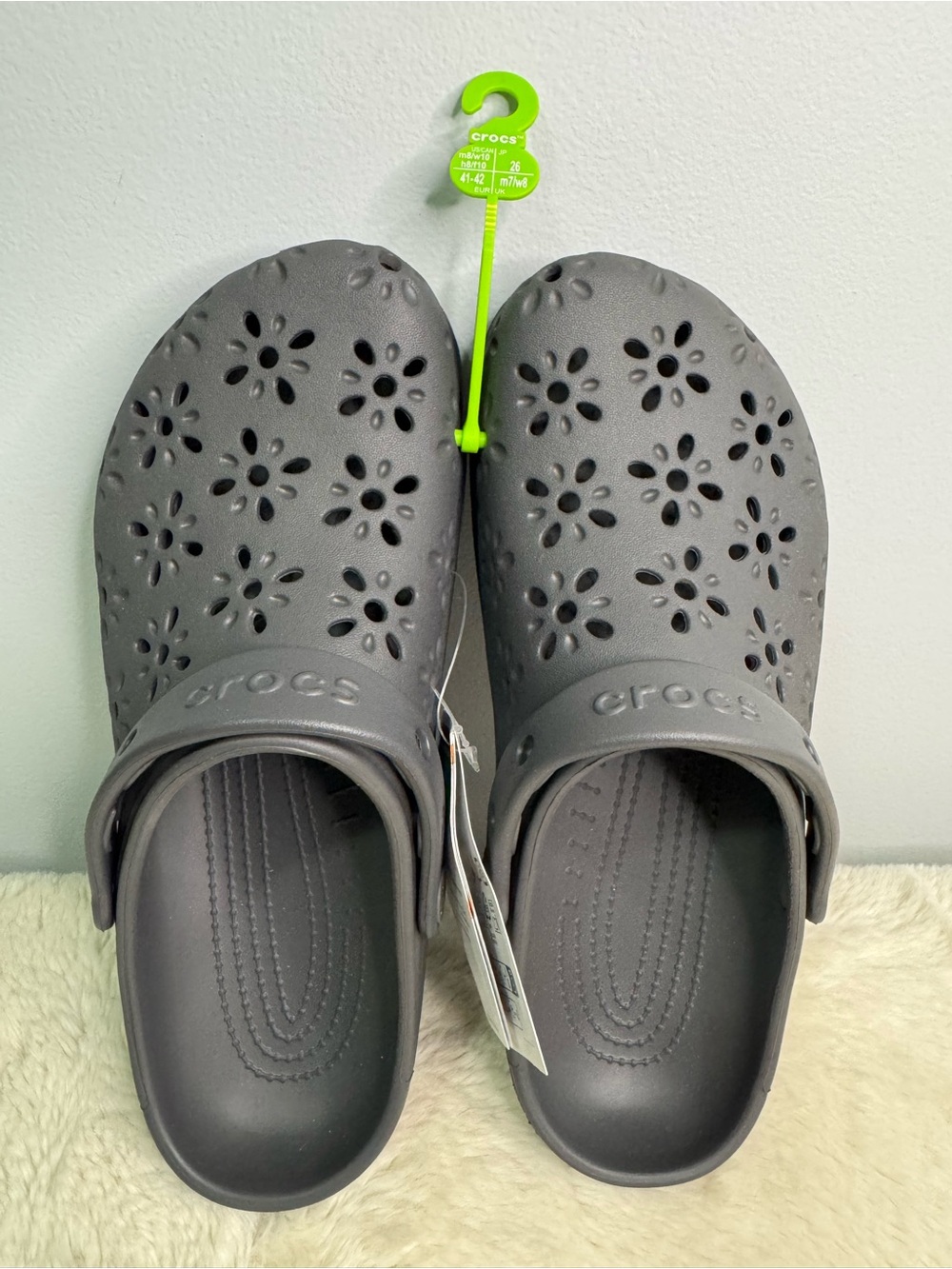 CROCS Floral Cutout Clogs